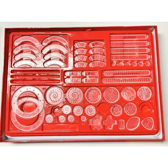 Spirograph Commemorative Edition 50th Anniversary Kenner 3 Pieces Missing SEE - Picture 2 of 4